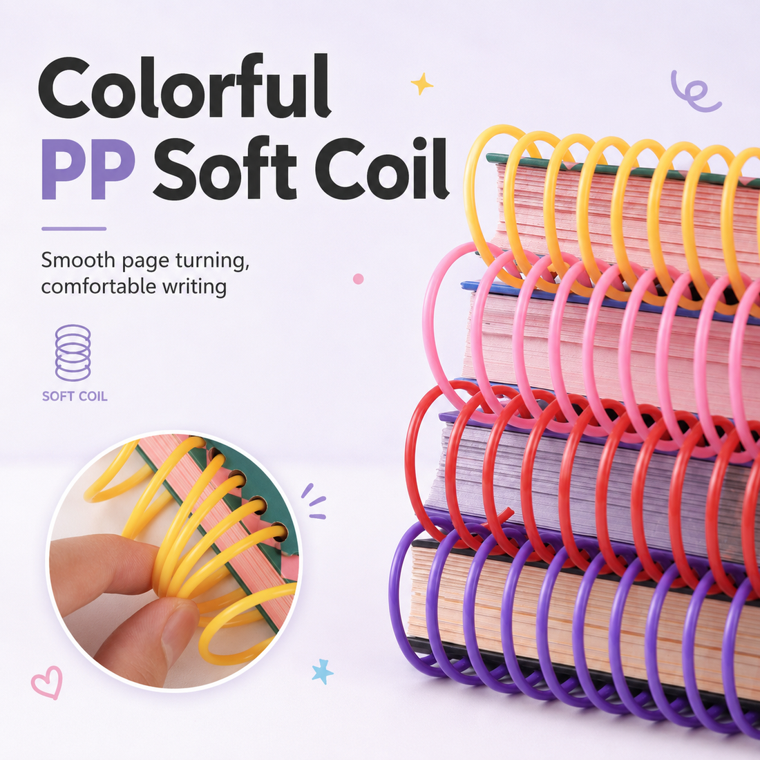 Illustrated 48K Spiral Notebook by inrik - color option view for journaling notebook | Lumiyear