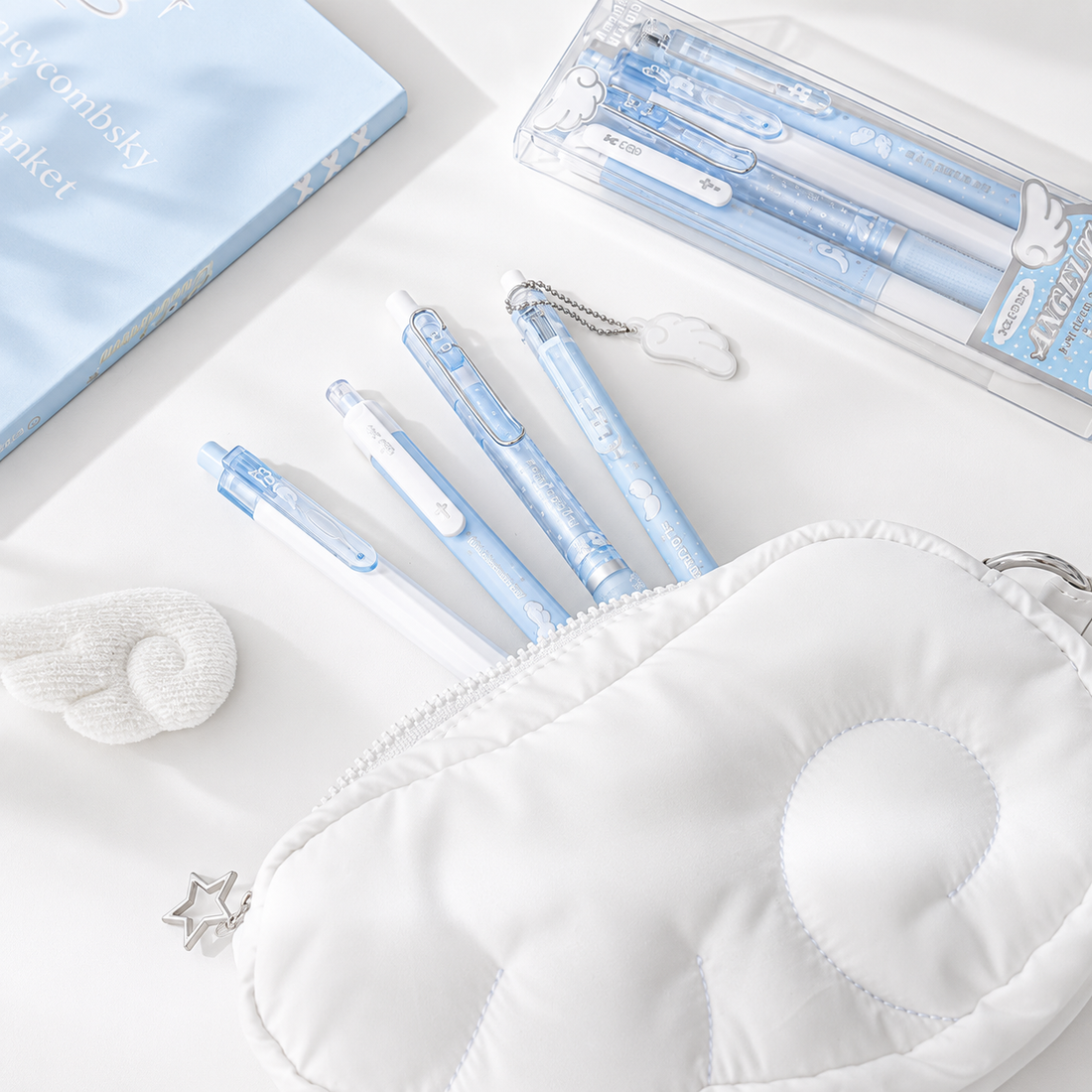 ROSYPOSY Angelic Wings Pearlescent Gel Pen Set by ROSYPOSY - color option view for journaling writing tool | Lumiyear