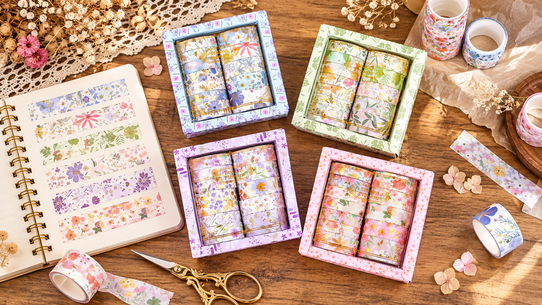 how to make washi tape swatch book sample index featured image