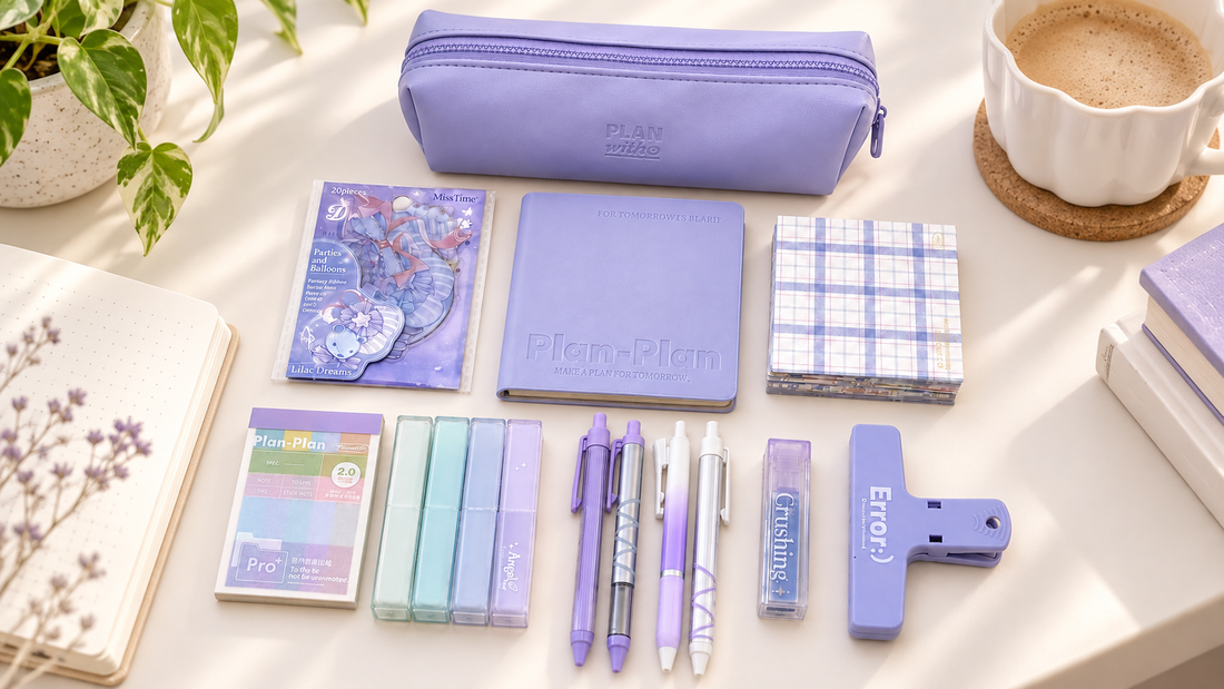 Purple Aesthetic Stationery Ideas for a Cozy Desk & Journal
