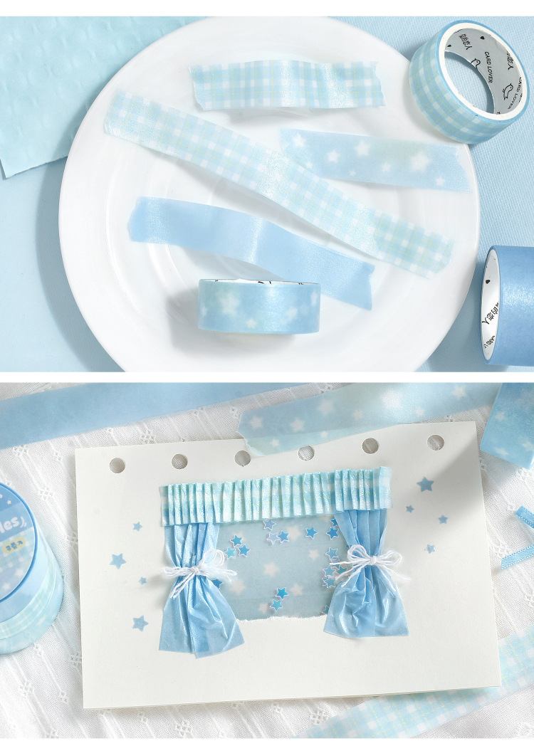Soft Candy Diary Pearlescent Washi Tape Set (3 Rolls)