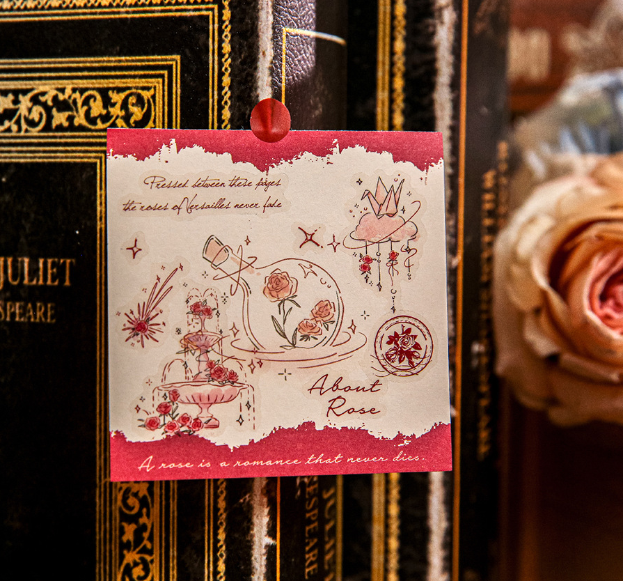 "Rose's Letter" Series Premium Memo Pad by mr.paper - packaging view for aesthetic stationery | Lumiyear