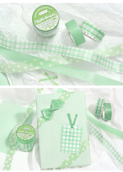 Soft Candy Diary Pearlescent Washi Tape Set (3 Rolls)