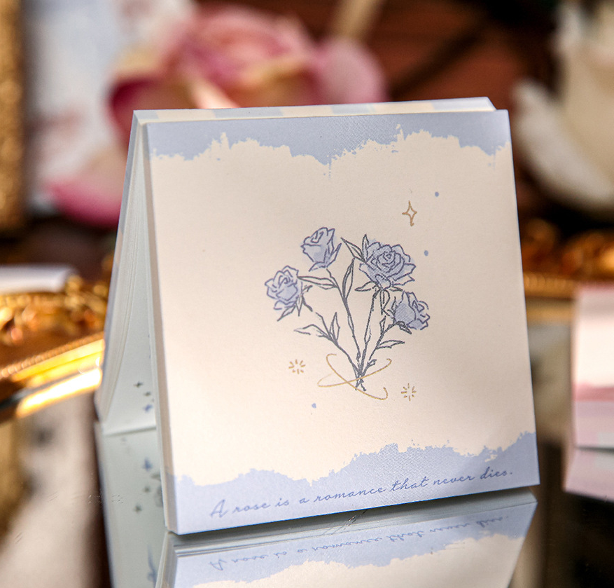 "Rose's Letter" Series Premium Memo Pad by mr.paper - lifestyle stationery view for aesthetic stationery | Lumiyear