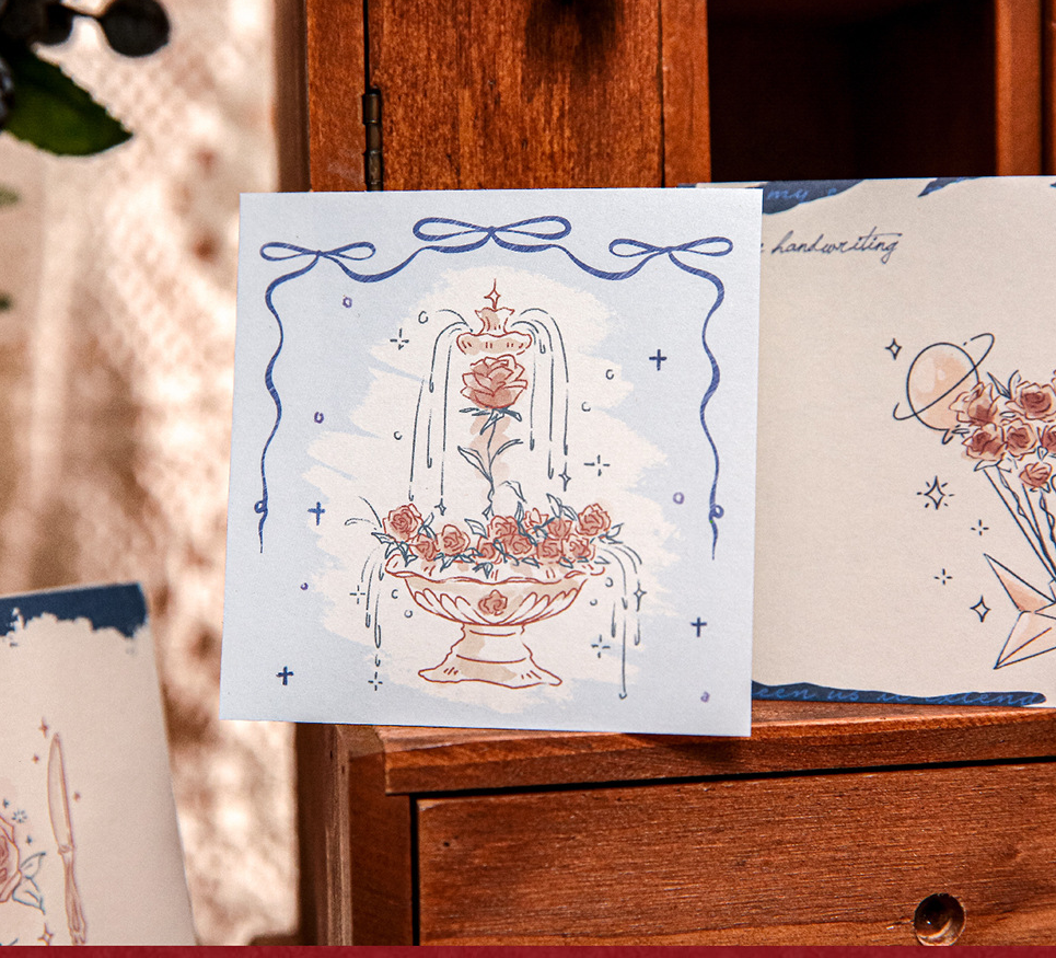 "Rose's Letter" Series Premium Memo Pad by mr.paper - color option view for aesthetic stationery | Lumiyear