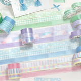 Soft Candy Diary Pearlescent Washi Tape Set (3 Rolls)