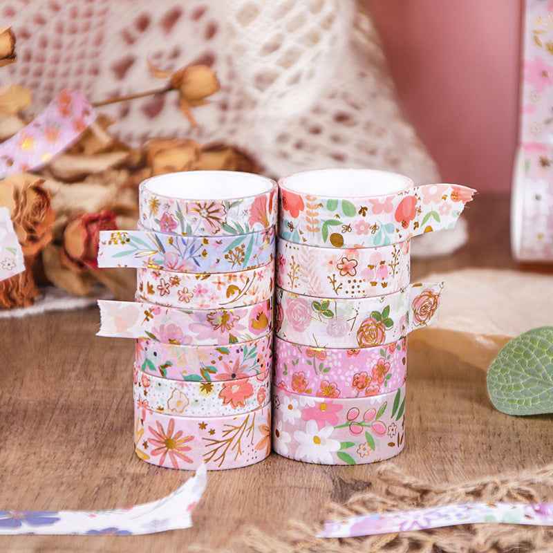 Premium Gold-Foiled Washi Tape Gift Set - detail view for stationery gift set | Lumiyear