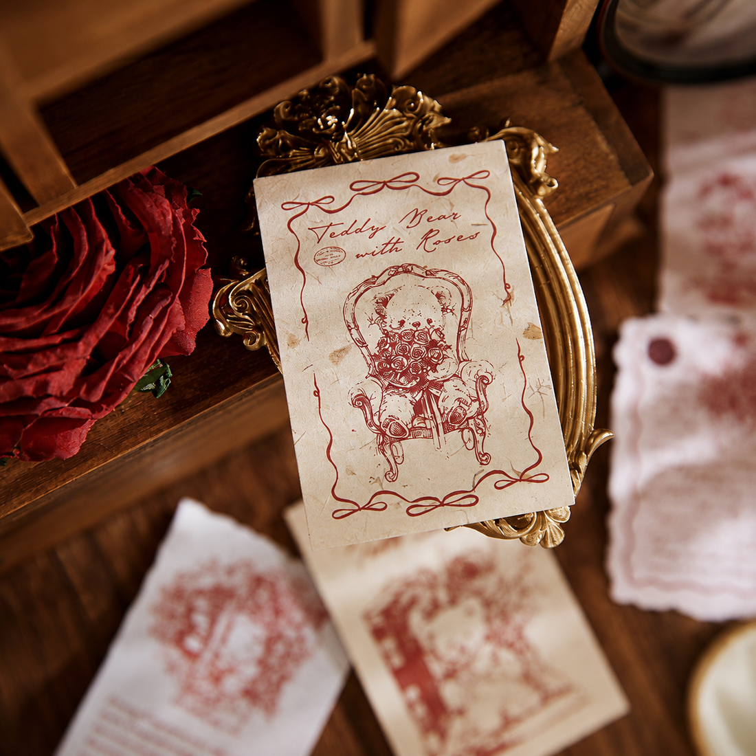 "Mark of Memories" Series Light Retro Sticker Pack by mr.paper - main product view for scrapbook decoration | Lumiyear