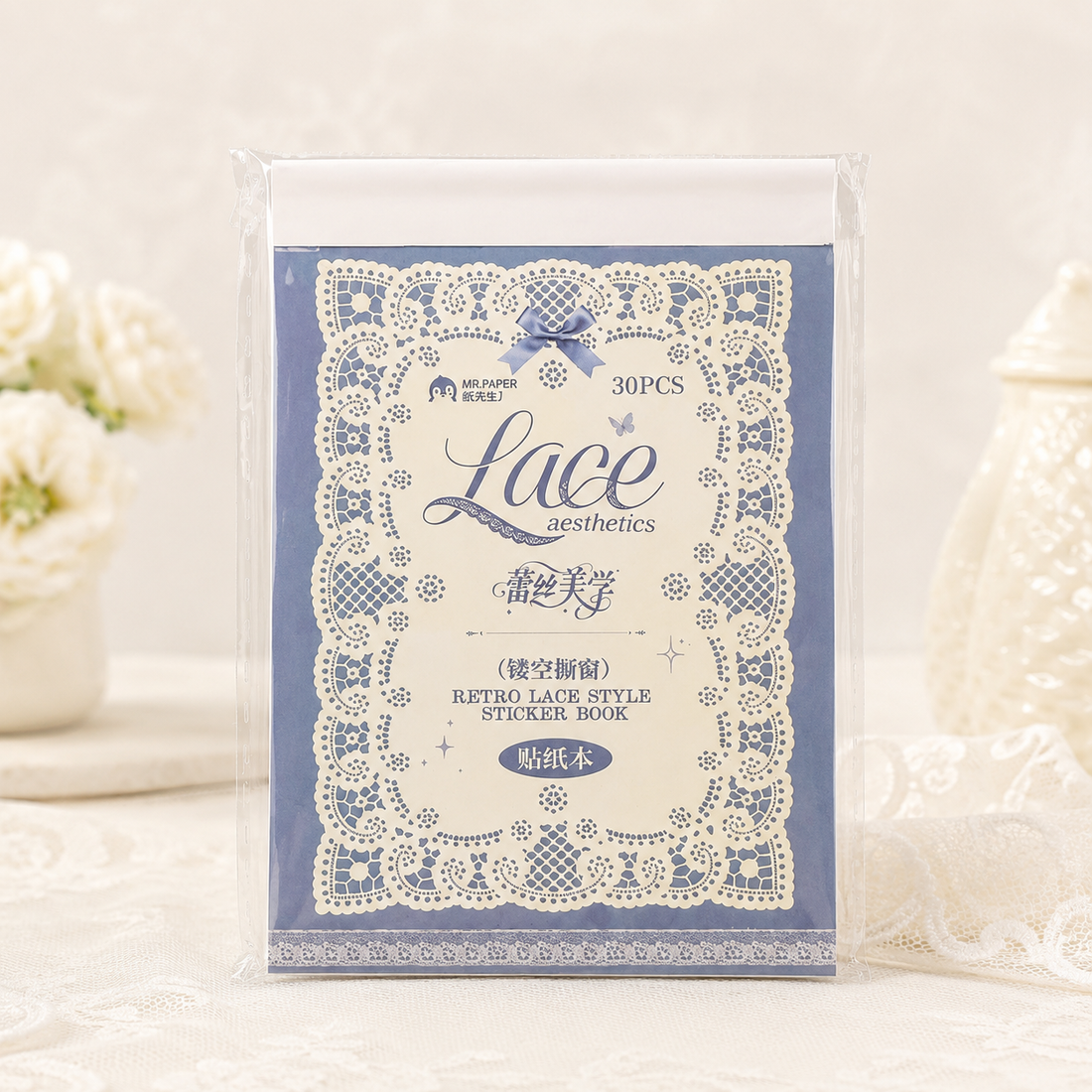 "Lace Aesthetics" Retro Sticker Book Series by mr.paper - color option view for scrapbook decoration | Lumiyear