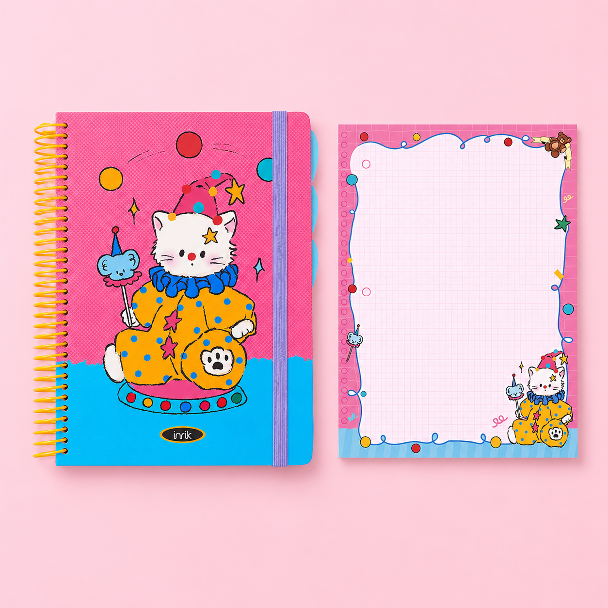 A4 Spiral Notebook with Elastic Band by inrik - color option view for journaling notebook | Lumiyear