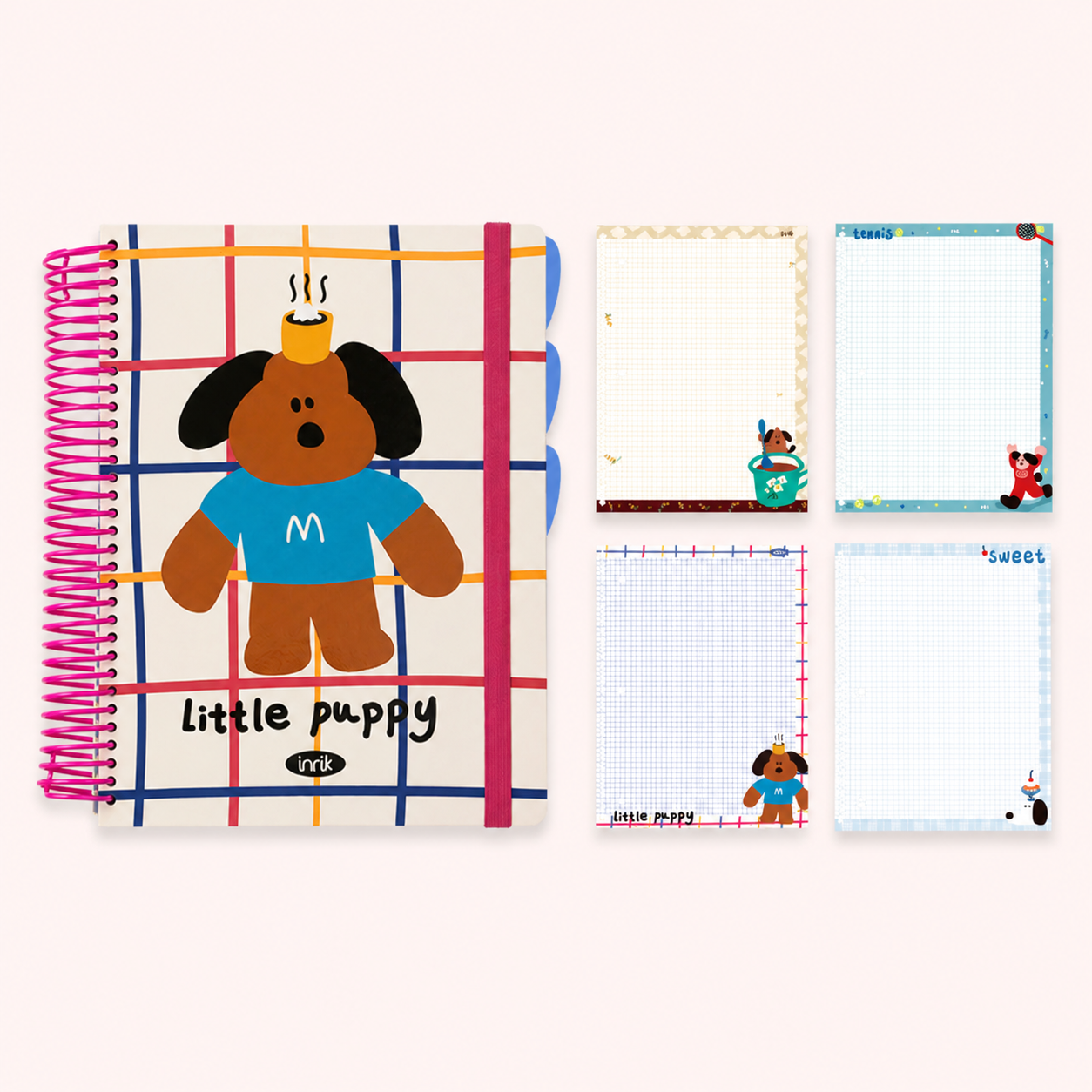 A4 Spiral Notebook with Elastic Band by inrik - packaging view for journaling notebook | Lumiyear