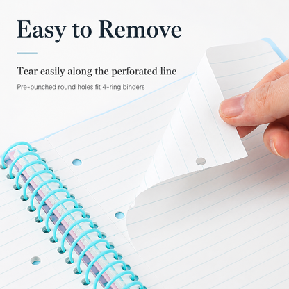 A5 Spiral Notebook with Perforated Pages | Cute Retro American Cartoon Journal