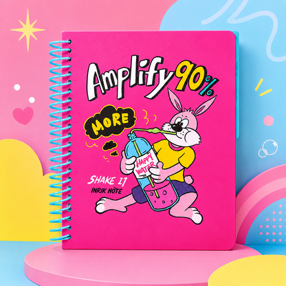 A5 Spiral Notebook with Perforated Pages | Cute Retro American Cartoon Journal