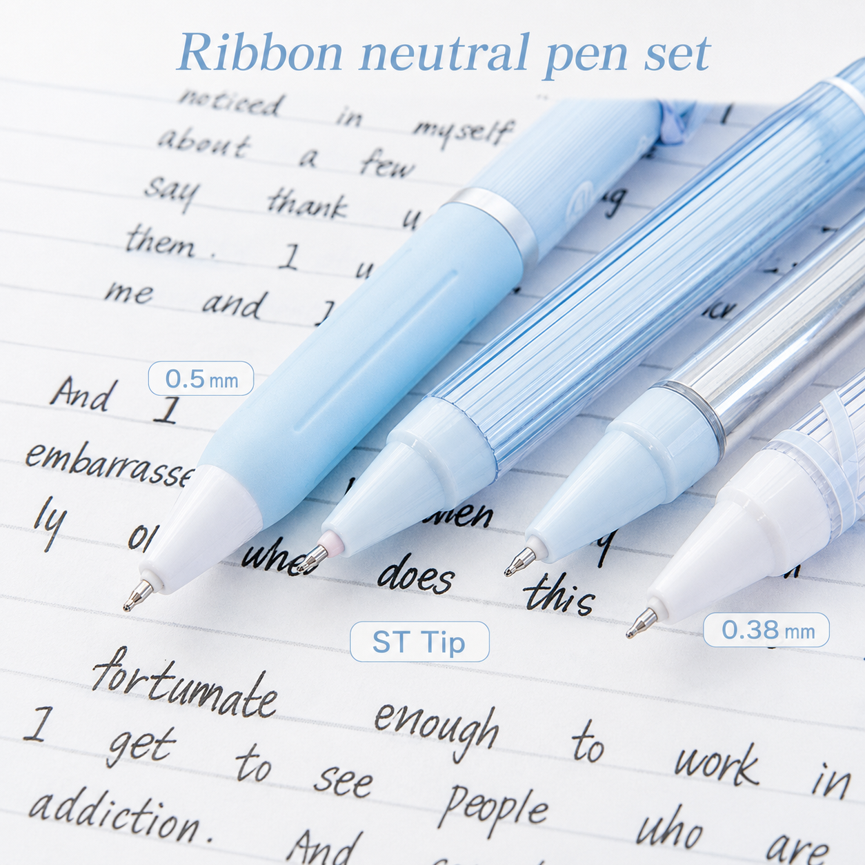 ROSYPOSY DIY Bow Ribbon Gel Pen Set by ROSYPOSY - color option view for journaling writing tool | Lumiyear