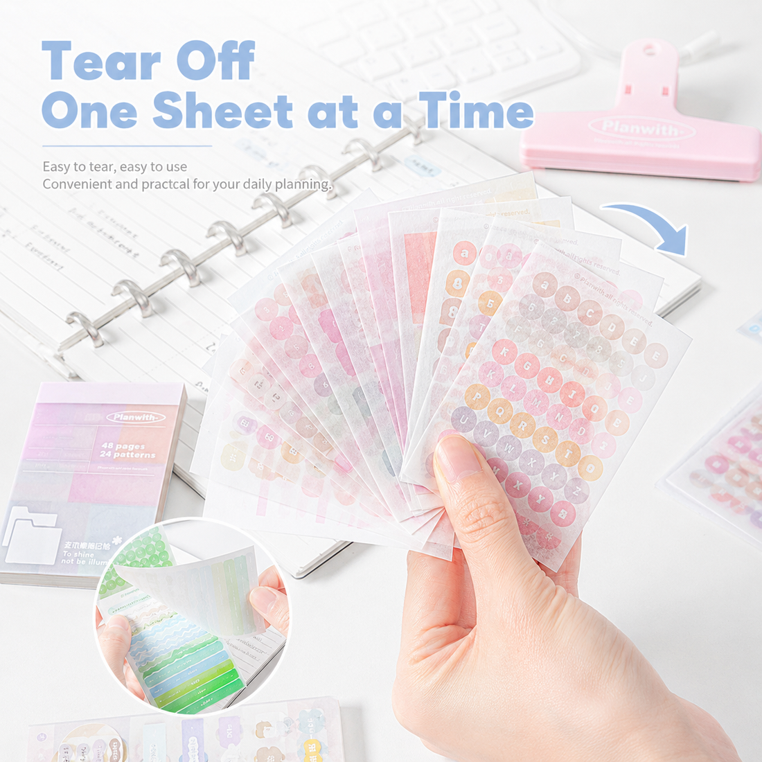 Planwith Multi-Functional Mark Sticky Note Book by Planwith - color option view for aesthetic stationery | Lumiyear