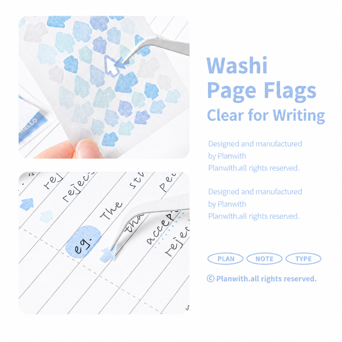 Planwith Multi-Functional Mark Sticky Note Book by Planwith - color option view for aesthetic stationery | Lumiyear