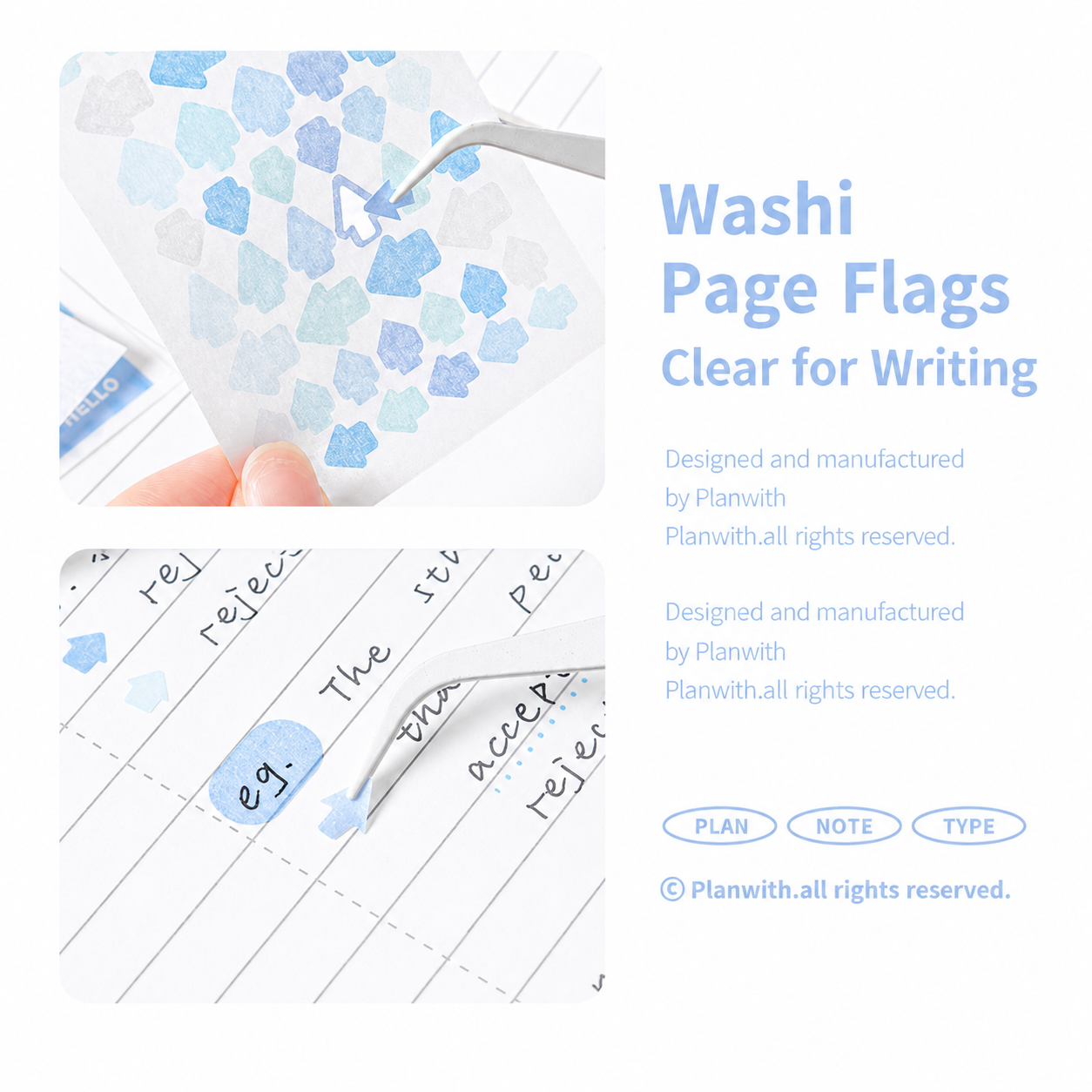 Planwith Multi-Functional Mark Sticky Note Book by Planwith - color option view for aesthetic stationery | Lumiyear