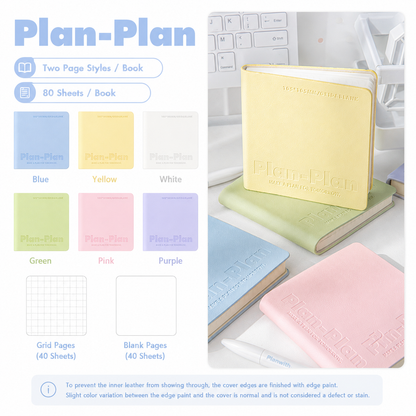 CUBE Series Softcover Square Notebook | Pocket Grid & Blank Journal