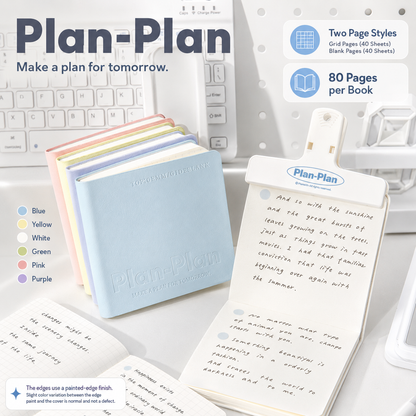 CUBE Series Softcover Square Notebook | Pocket Grid & Blank Journal