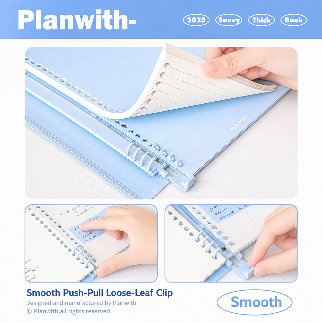 Planwith Pastel Series B7 Mini Loose-Leaf Notebook