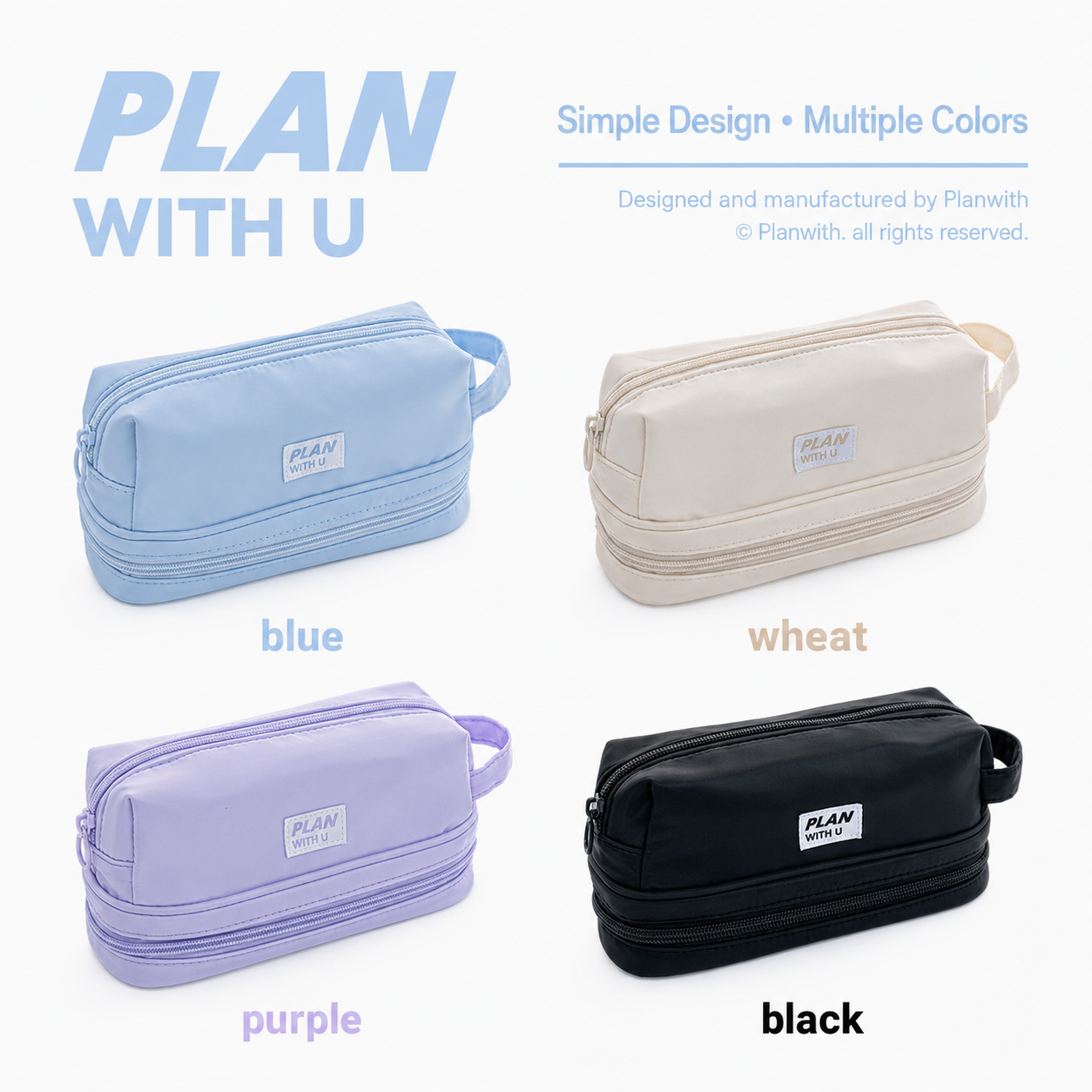 Planwith Expansion 2.0 Accordion Pull-Out Pencil Pouch by Planwith - packaging view for journaling writing tool | Lumiyear