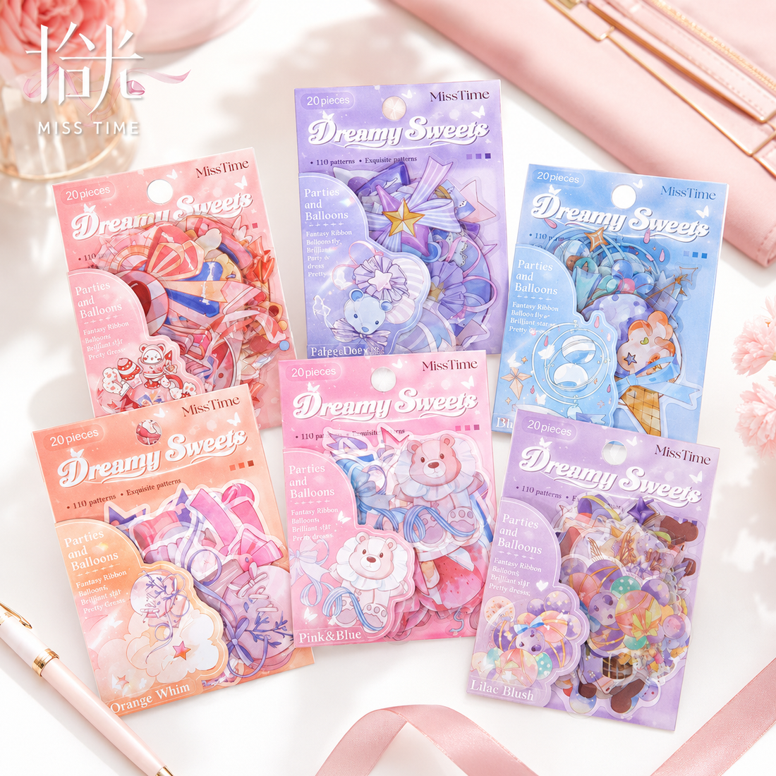 MISSTIME Dreamy Sweets Series PET Sticker Pack by MISSTIME - main product view for scrapbook decoration | Lumiyear