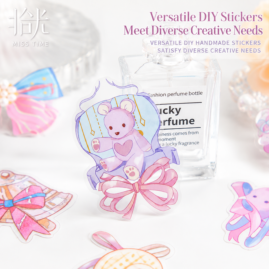 MISSTIME Dreamy Sweets Series PET Sticker Pack by MISSTIME - color option view for scrapbook decoration | Lumiyear