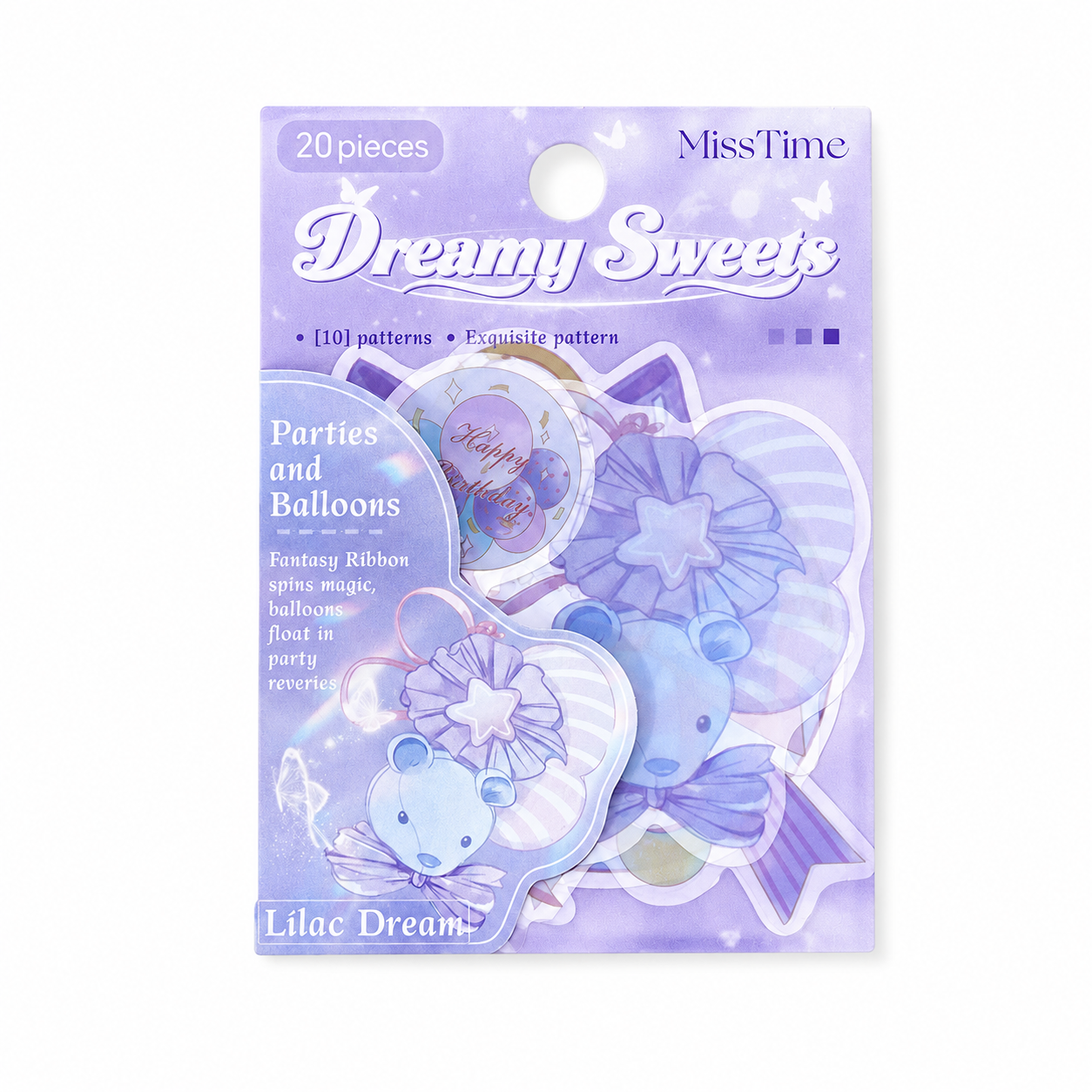 MISSTIME Dreamy Sweets Series PET Sticker Pack by MISSTIME - color option view for scrapbook decoration | Lumiyear