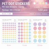 MISSTIME PET Dot Stickers Set (120 Pcs)