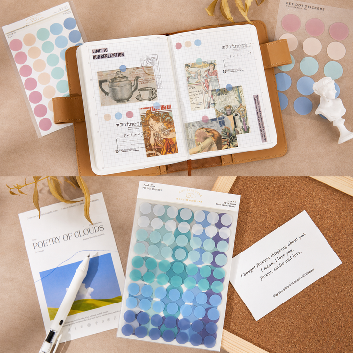 MISSTIME PET Dot Stickers Set (120 Pcs)