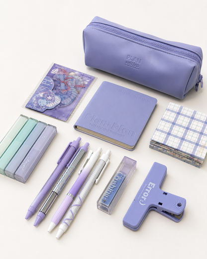 Aesthetic Purple Stationery Gift Set | Planwith & ROSYPOSY