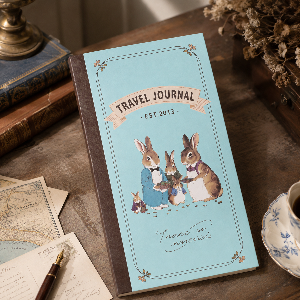 "Vintage Tales" Weeks Travel Journal (Set of 3) by ledai - color option view for journaling notebook | Lumiyear