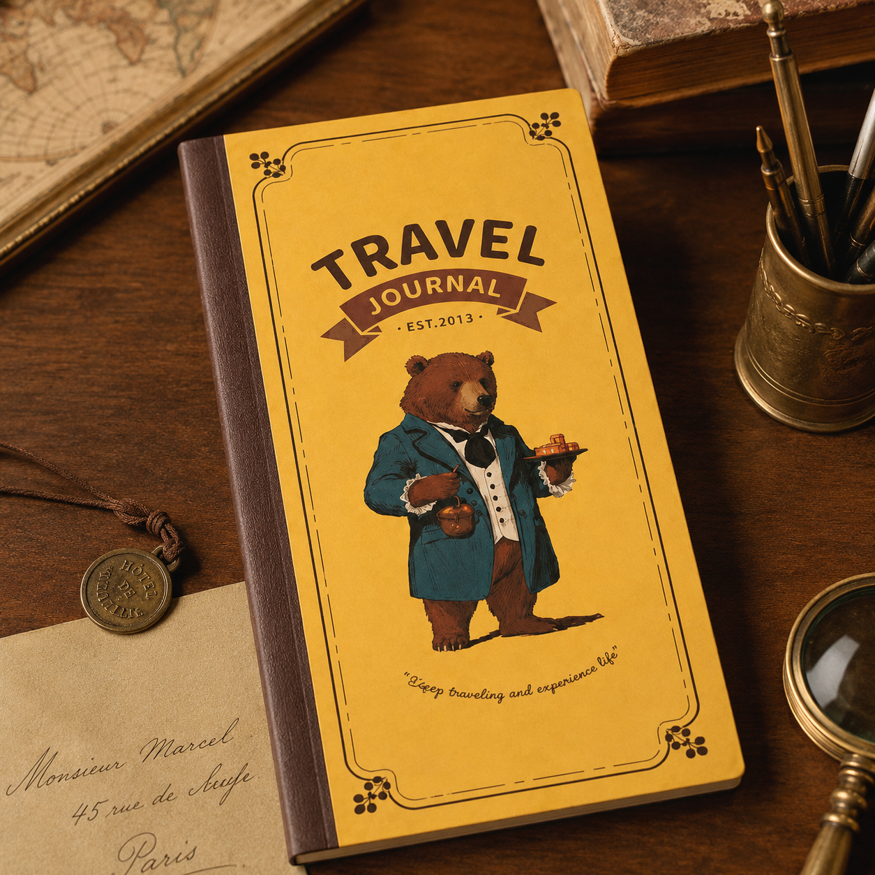 "Vintage Tales" Weeks Travel Journal (Set of 3) by ledai - color option view for journaling notebook | Lumiyear