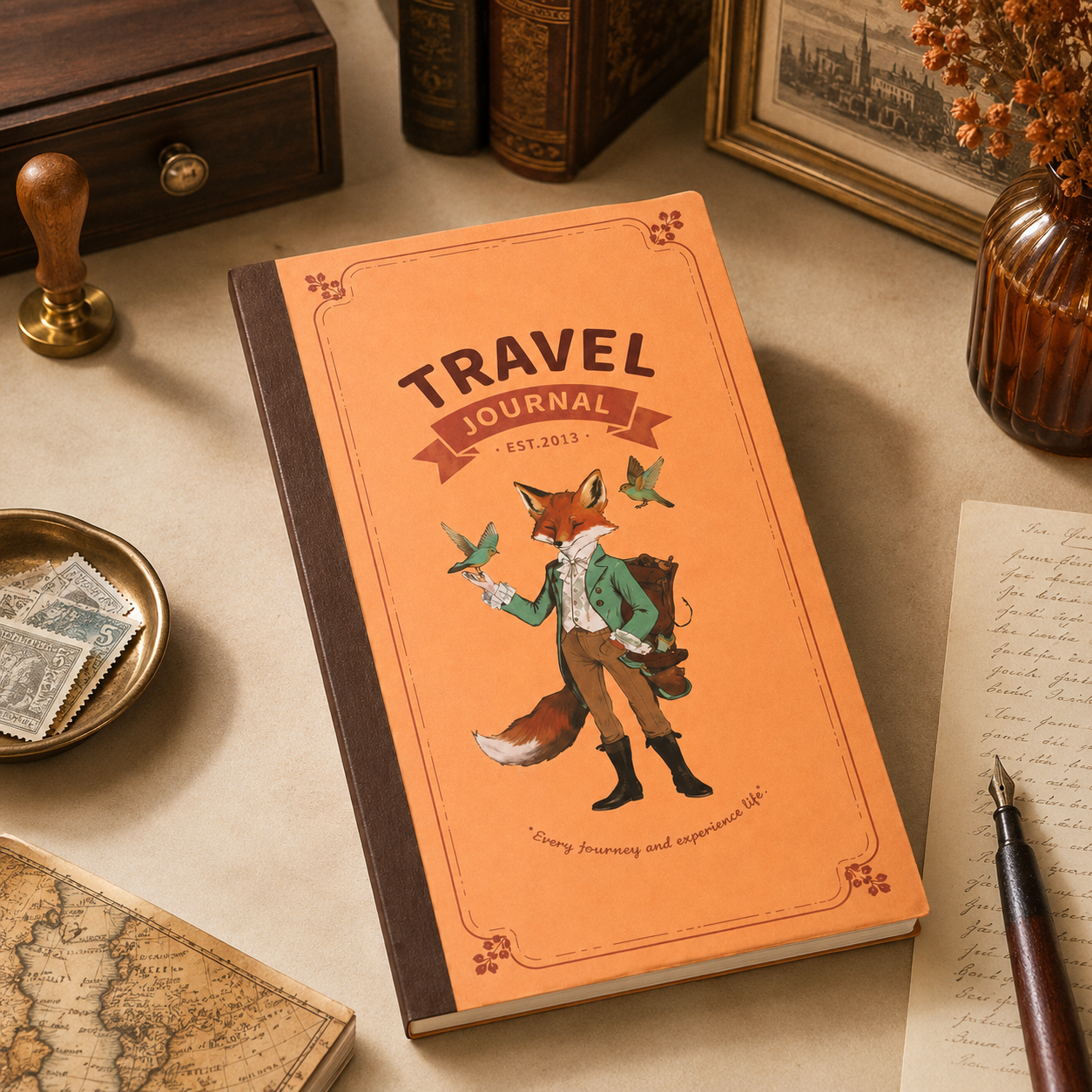 "Vintage Tales" Weeks Travel Journal (Set of 3) by ledai - color option view for journaling notebook | Lumiyear