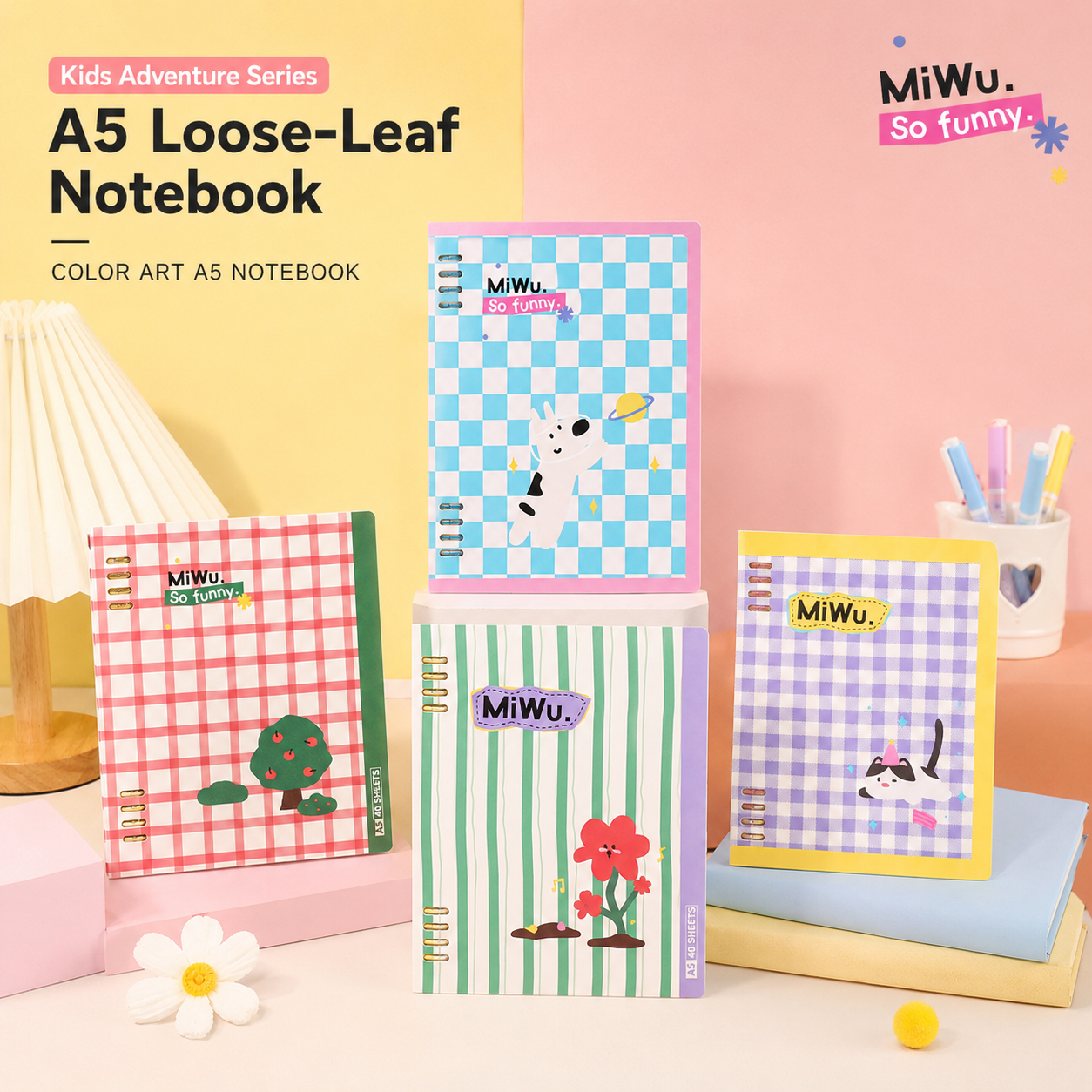 "Color Art" A5 Flexible Loose-Leaf Notebook