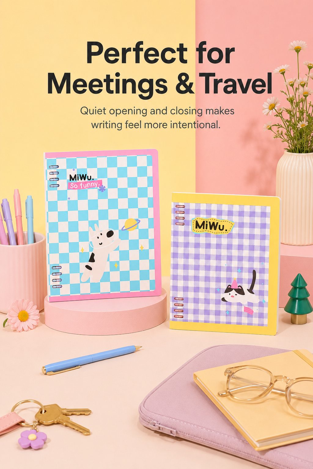 "Color Art" A5 Flexible Loose-Leaf Notebook by ledai - packaging view for journaling notebook | Lumiyear