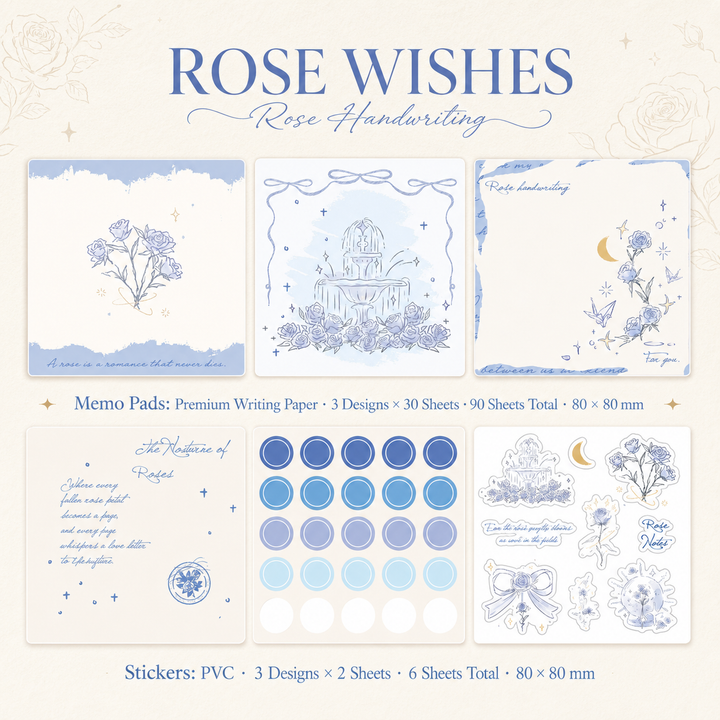 دفتر ملاحظات فاخر من سلسلة "Rose's Letter"
