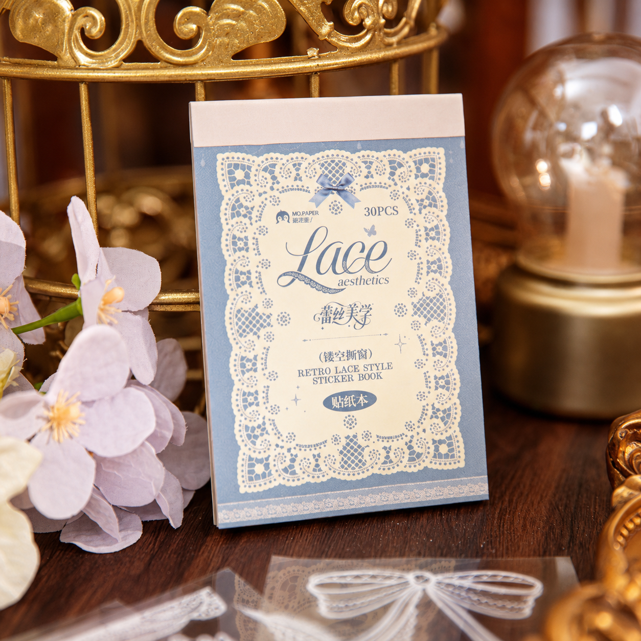 "Lace Aesthetics" Retro Sticker Book Series by mr.paper - color option view for scrapbook decoration | Lumiyear
