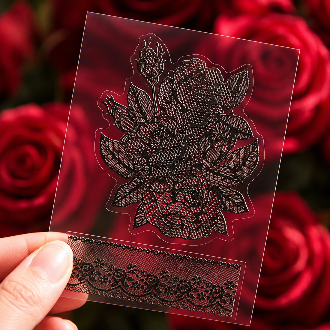 "Lace Aesthetics" Retro Sticker Book Series by mr.paper - color option view for scrapbook decoration | Lumiyear