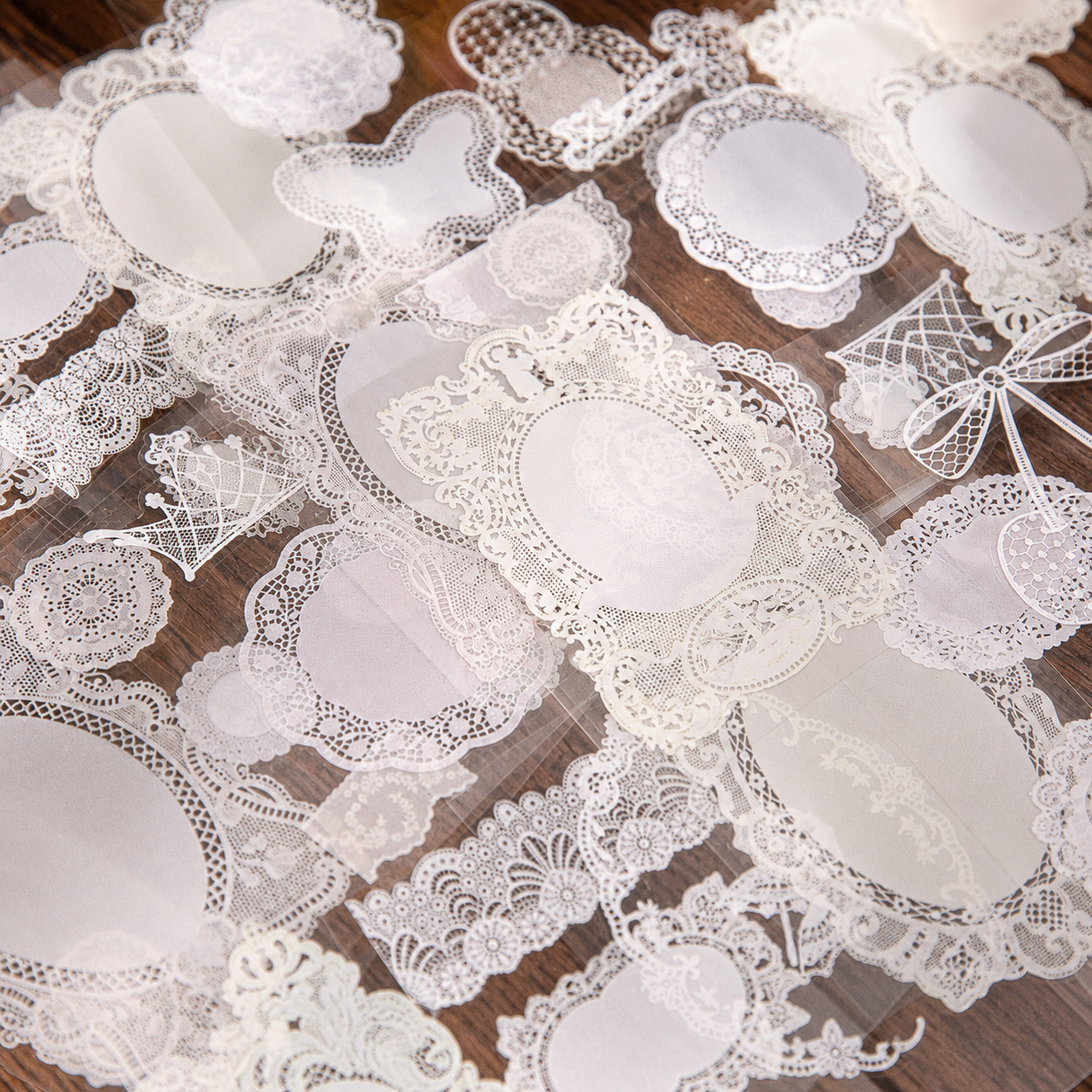 "Lace Aesthetics" Retro Sticker Book Series by mr.paper - inside detail for scrapbook decoration | Lumiyear