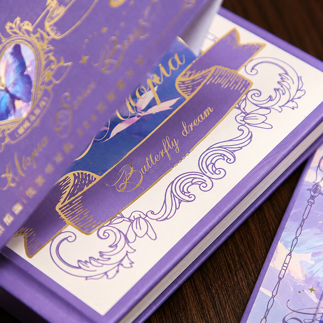 "Butterfly Utopia" Premium Hardcover Notebook Gift Box Set by mr.paper - color option view for stationery gift set | Lumiyear