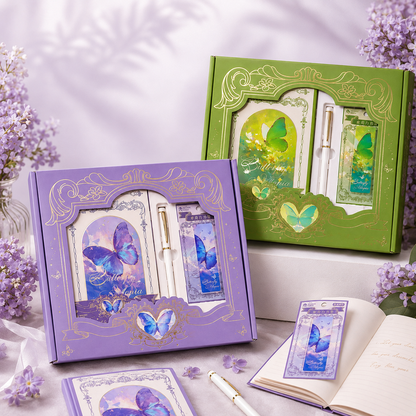 "Butterfly Utopia" Premium Hardcover Notebook Gift Box Set