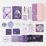 Violet Butterfly Leopard Stationery Mega Gift Set 💜