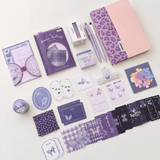 Violet Butterfly Leopard Stationery Mega Gift Set 💜