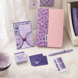 Violet Butterfly Leopard Stationery Mega Gift Set 💜