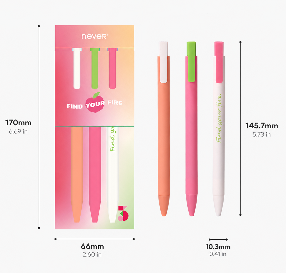 Afternoon Tea Gel Pen Set (3 Pcs)