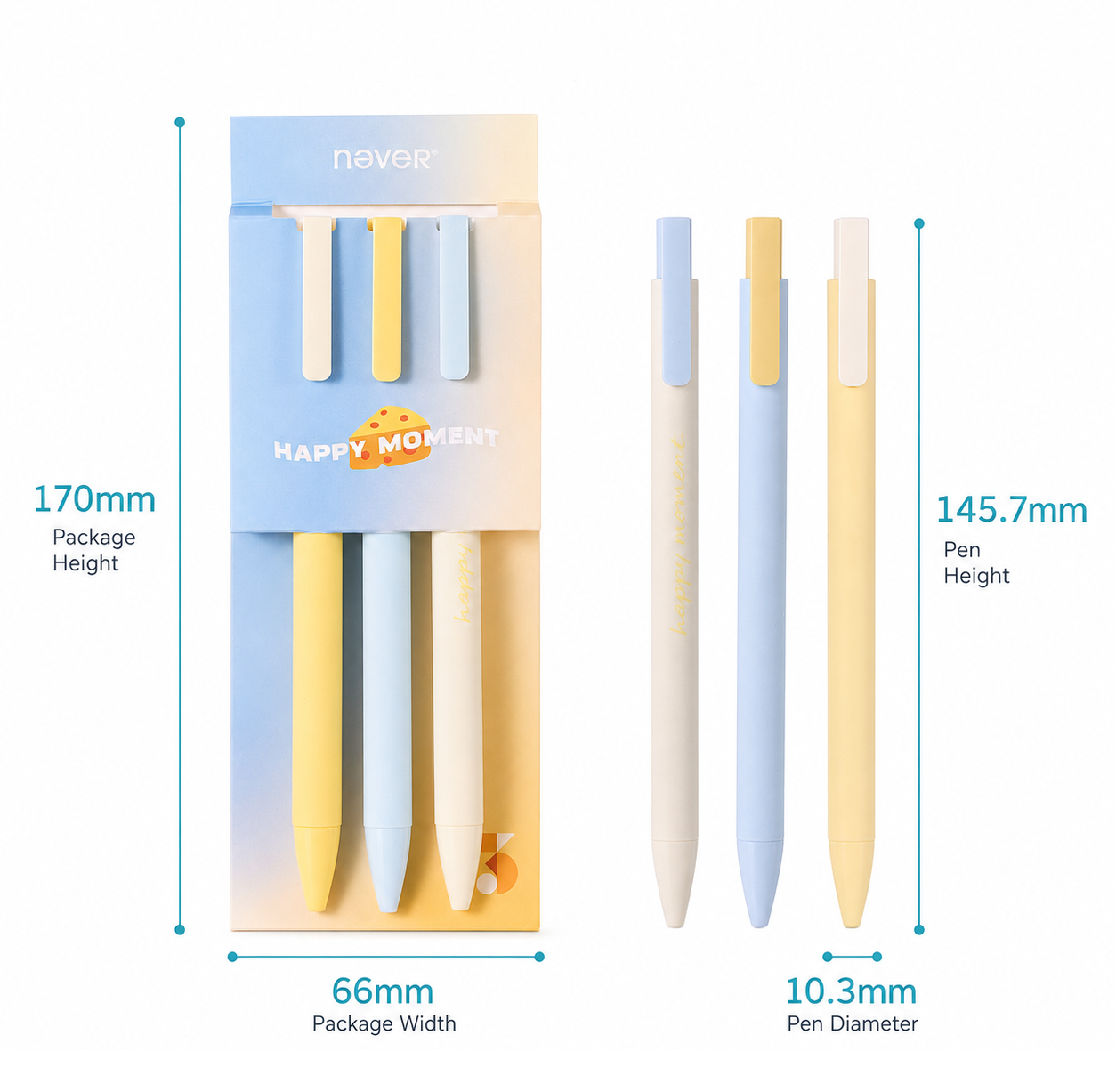 Afternoon Tea Gel Pen Set (3 Pcs)