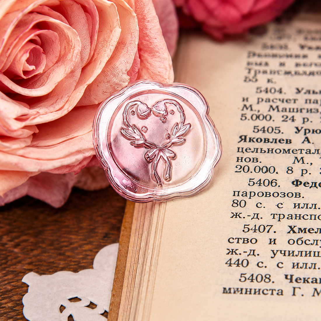 In the Name of Rose 3D Epoxy Wax Seal Stickers