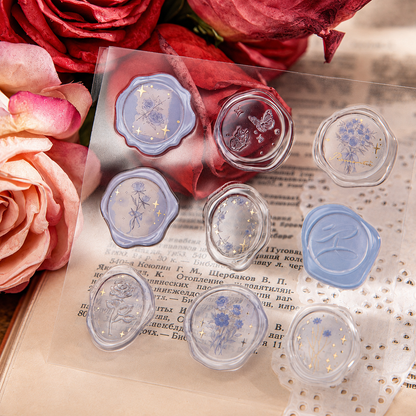 In the Name of Rose 3D Epoxy Wax Seal Stickers