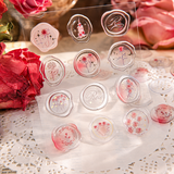 In the Name of Rose 3D Epoxy Wax Seal Stickers